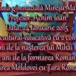 Activitate cultural-educativă 24 Ianuarie 2015 Mireșu Mare