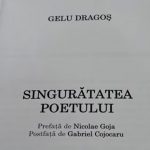 Lansare de carte „Singurătatea poetului”